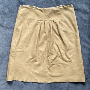 J.Crew Lambskin Leather Skirt 4 $825 A-line Knee Length